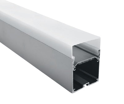 7906D/AL SURFACE PROFIL 2m FÜR 40mm STRIPS + PC OPAL ABD