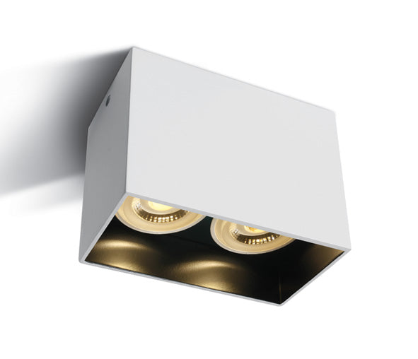 12205NA/W WEISS GU10 2x10W DARK LIGHT