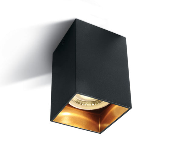 12105NA/B SCHWARZ GU10 10W DARK LIGHT SQUARE