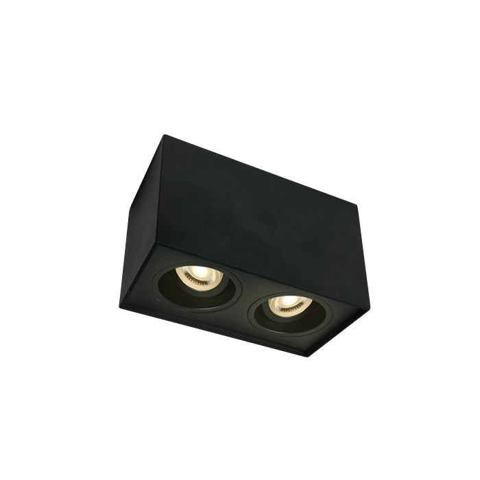 12205YA/B SCHWARZ GU10 2x10W ADJUSTABLE SQUARE 100-240V