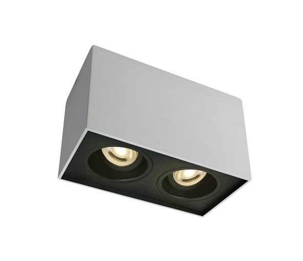 12205YA/W WEISS GU10 2x10W ADJUSTABLE SQUARE 100-240V