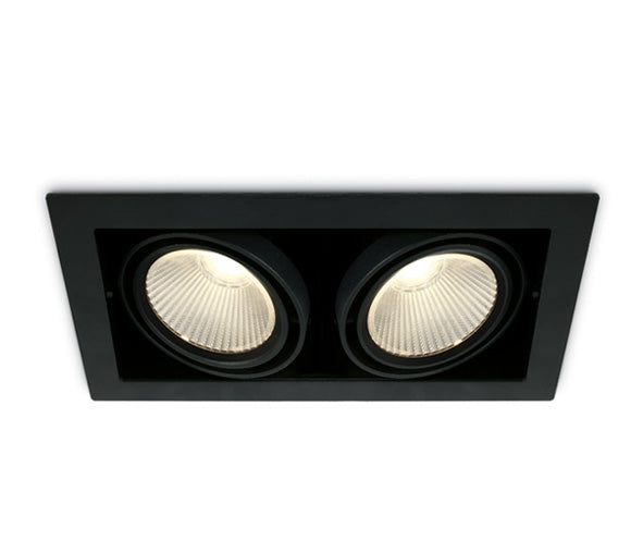 51230/B/W SCHWARZ COB 2x30W WW 38° 230V