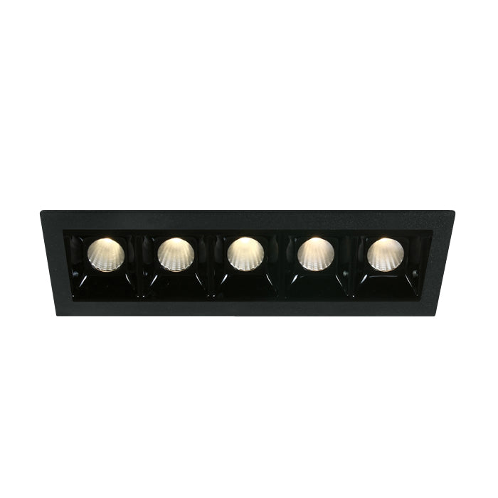50502B/B/W SCHWARZ 5x2W WW IP20 700mA DIMMBAR