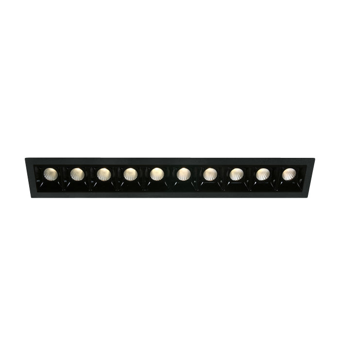 50902B/B/W SCHWARZ LED 10x2W WW 30° IP20 700mA DIMMBAR
