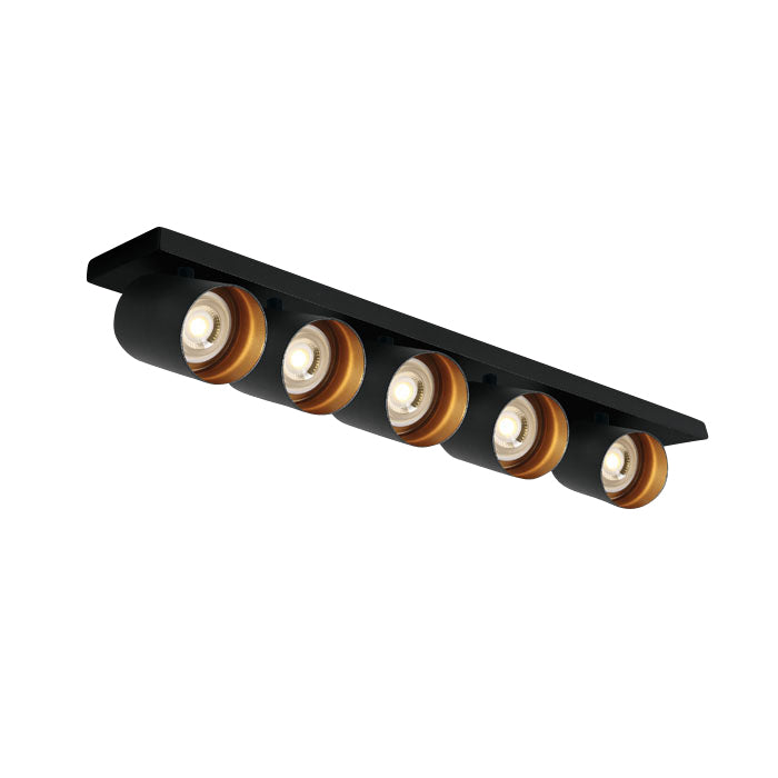 65505N/B SCHWARZ GU10 5x10W DARK LIGHT