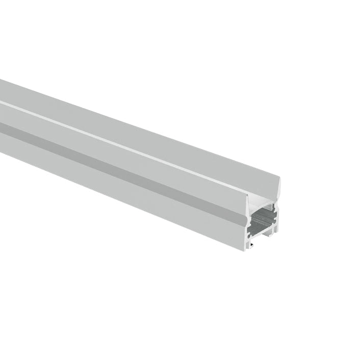 7903/W WEISS PROFIL 2m + PC Opal Abdeckung DARK LIGHT