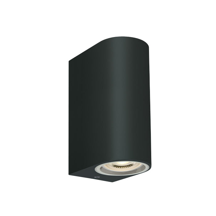 67142G/B SCHWARZ WALL LIGHT GU10 2x6W IP65