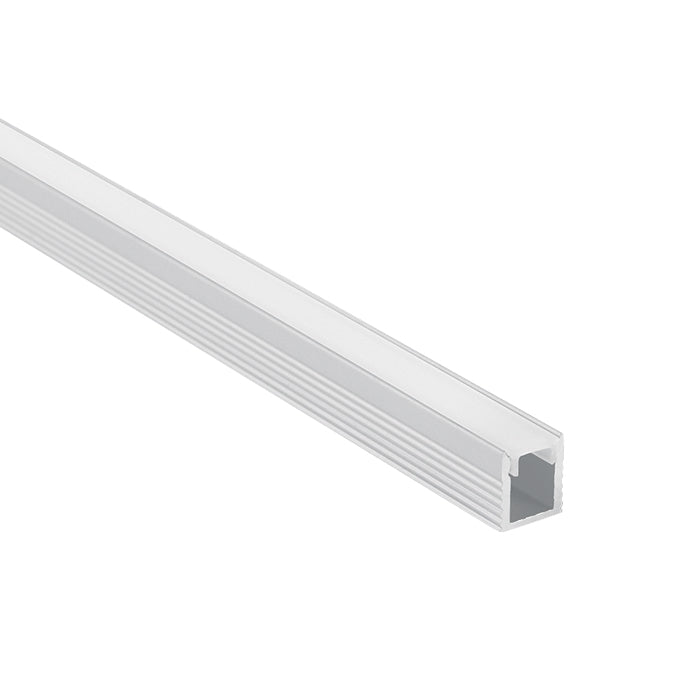 7901/W WEISS PROFIL 2m FÜR 5mm STRIPS + PC OPAL Abdeckung