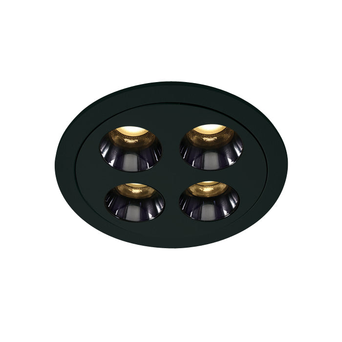 10110H/B/W SCHWARZ EINBAU LED 10W WW IP20 38° 230V