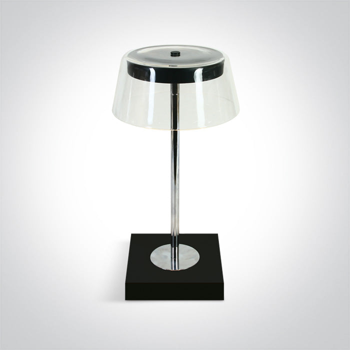 61090/B SCHWARZ 2,5W TISCHLAMPE AKKU USB IP65 DIMMBAR