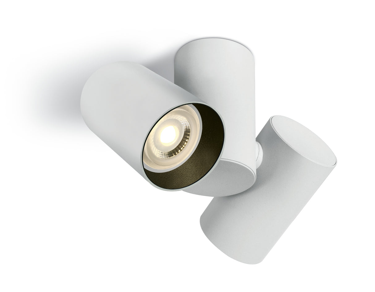 65205E/W WEISS GU10 2x10W DARK LIGHT