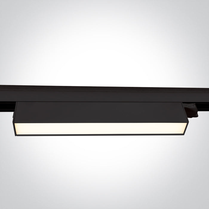 65028AT/B/V SCHWARZ 24W CCTV LINEAR TRACK LIGHT 230V IP20