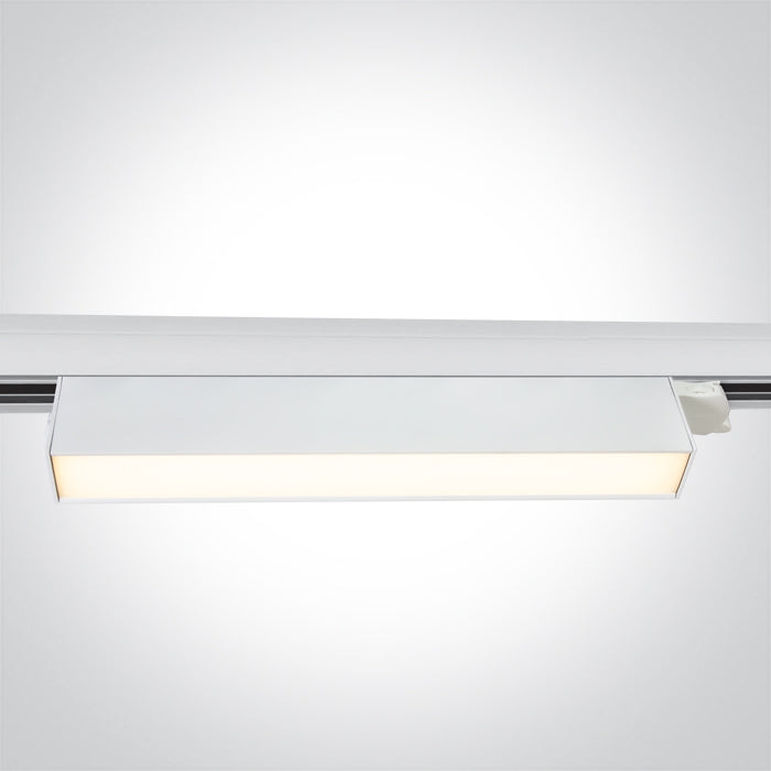 65028AT/W/V WEISS 24W CCTV LINEAR TRACK LIGHT 230V IP20