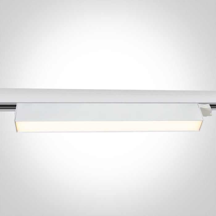 65028BT/W/V WEISS 36W CCTV LINEAR TRACK LIGHT 230V IP20