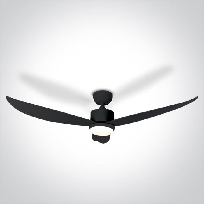 6302/B/V SCHWARZ ABS ROD FAN 35W LED 22W CCTV IP20 230V