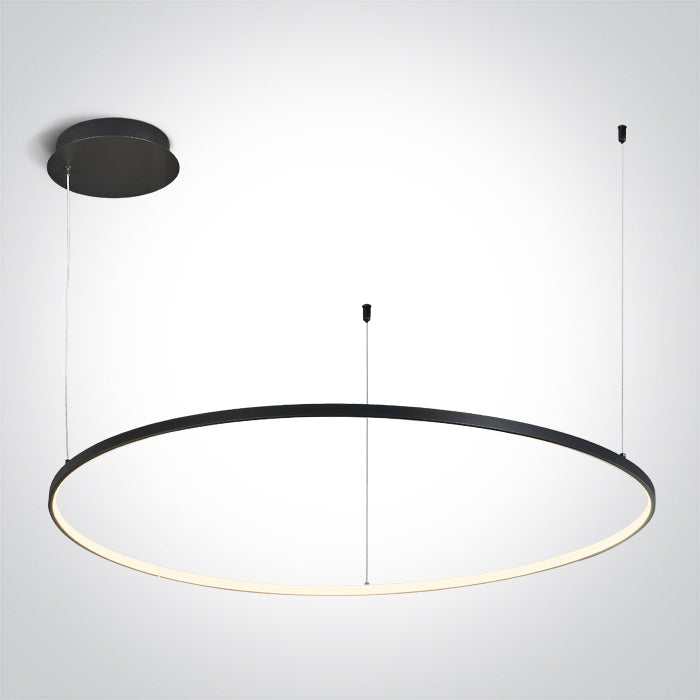 63150/B/W SCHWARZ RING 100cm 48W WW IP20 230V DIMMBAR