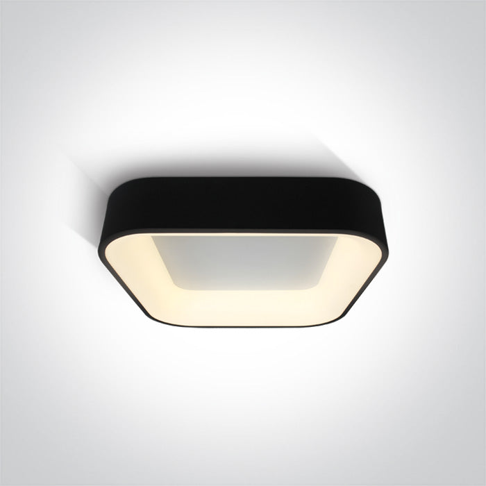 62132NA/B/V SCHWARZ SQUARE PLAFO LED 38W CCTV IP20 230V