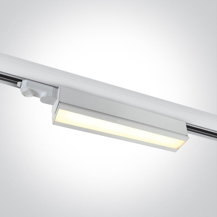 65026T/W/V WEISS 40W CCTV TRACK LIGHT ADJUSTABLE 230V