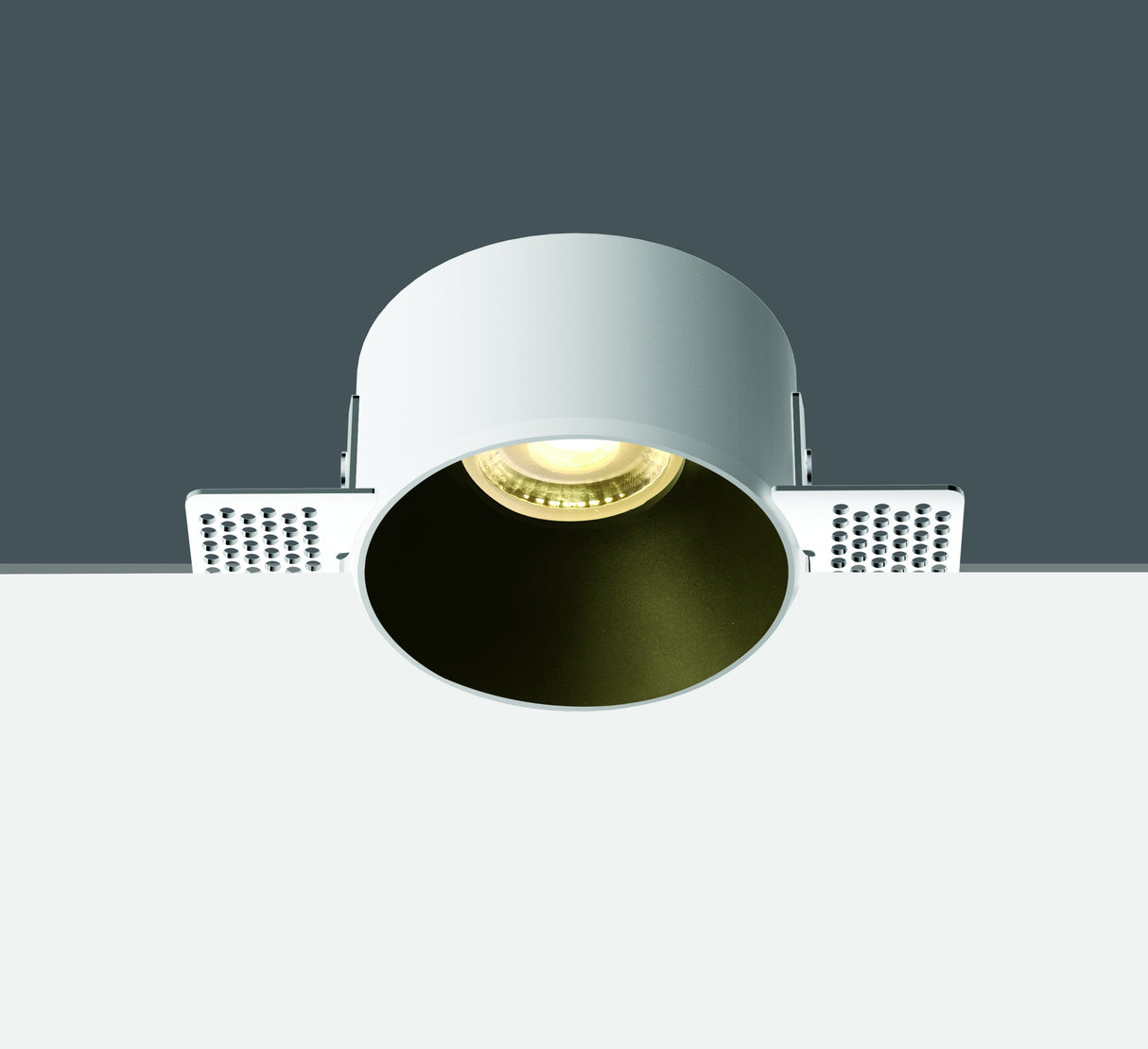 10105MR WEISS GU10 10W TRIMLESS DARK LIGHT OHNE REFLEKTOR