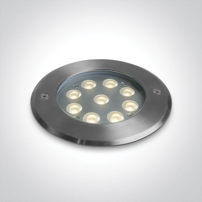 69076C/W SS316L IP67 INGRUND 9x1W WW 24V DC LOW DEPTH