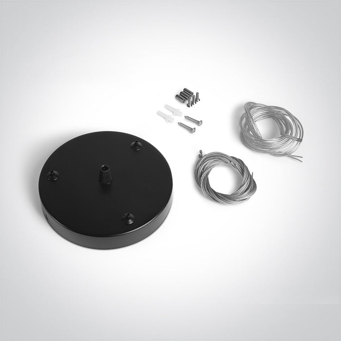 050138A/B SCHWARZ AUFHÄNGUNG BASE FÜR 62020 ROUND PLAFO