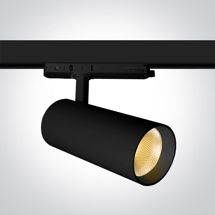 65606DT/B/V SCHWARZ COB 40W PV CCTV TRACK SPOT 230V