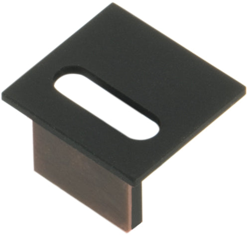 Profil Endkappe KLR Flach mit Langloch sw