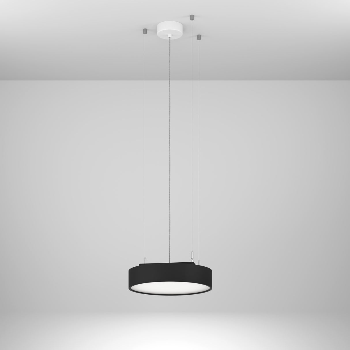 Round 90 HL DI 23,4W 1486lm 830 OP on/off schwarz Ø-350