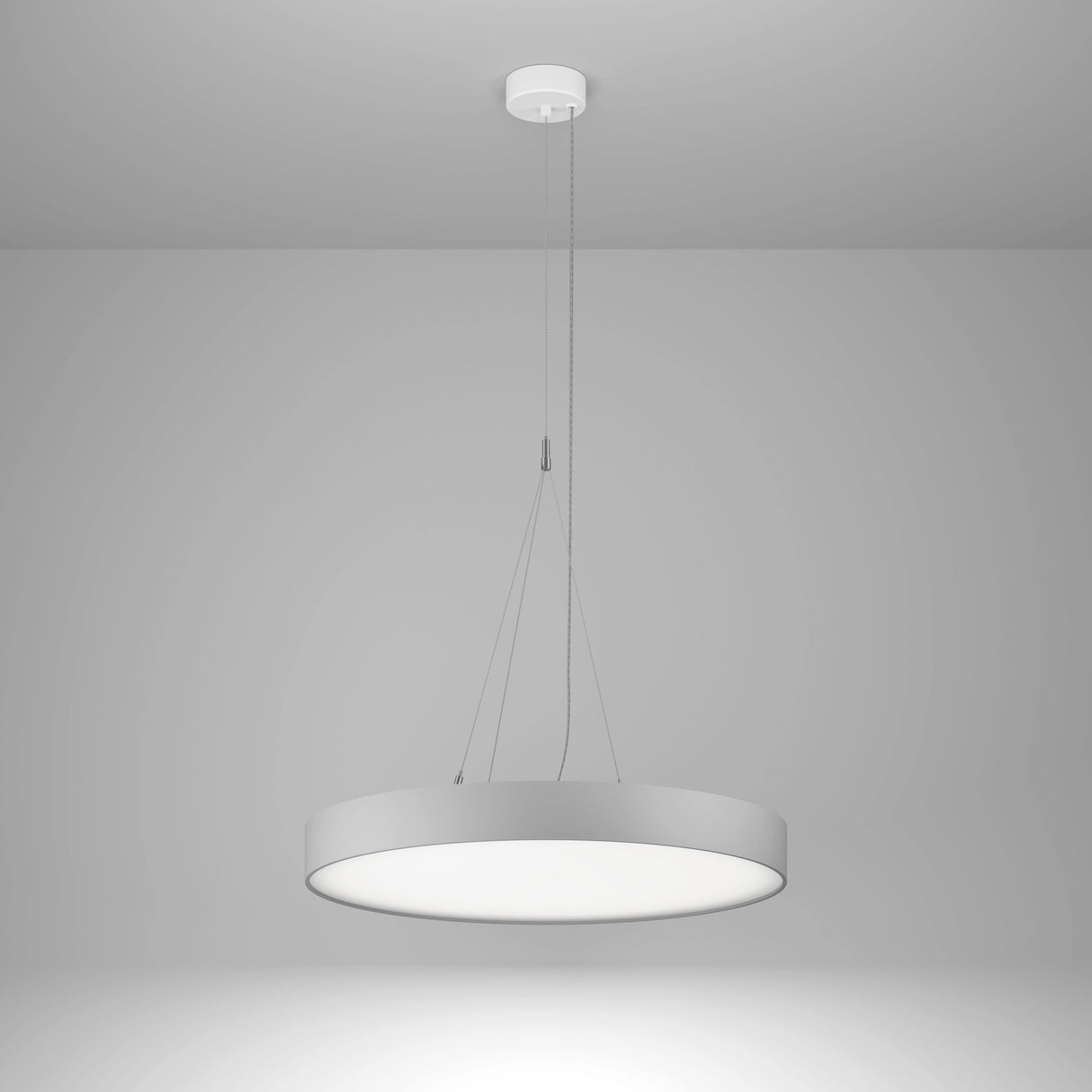 Round 90 HL DI 27,42W 3715lm 830 OP on/off silber Ø-650