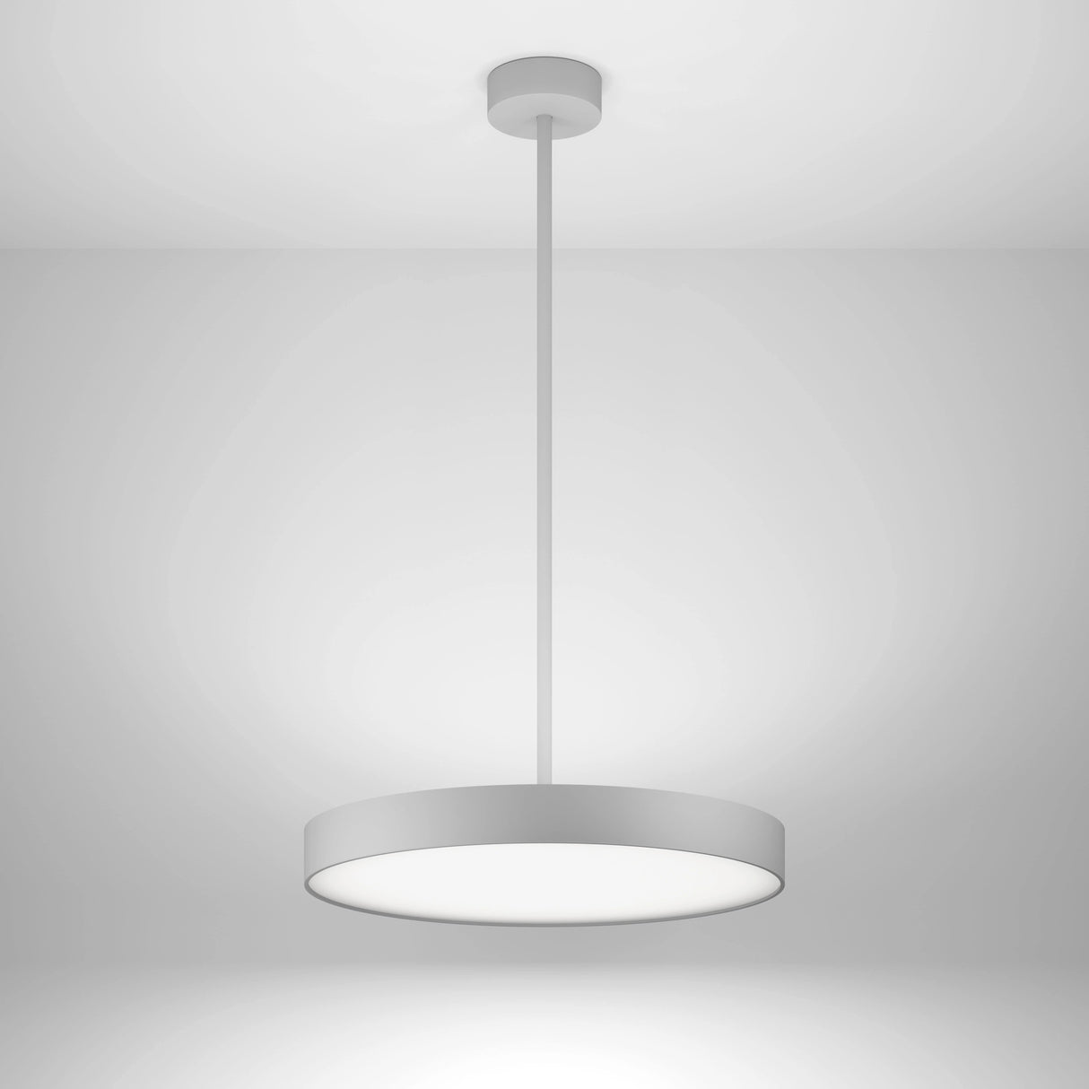 Round 90 HL DI/IND 52,3W 6965lm 940 OP on/off silber Ø-650 R