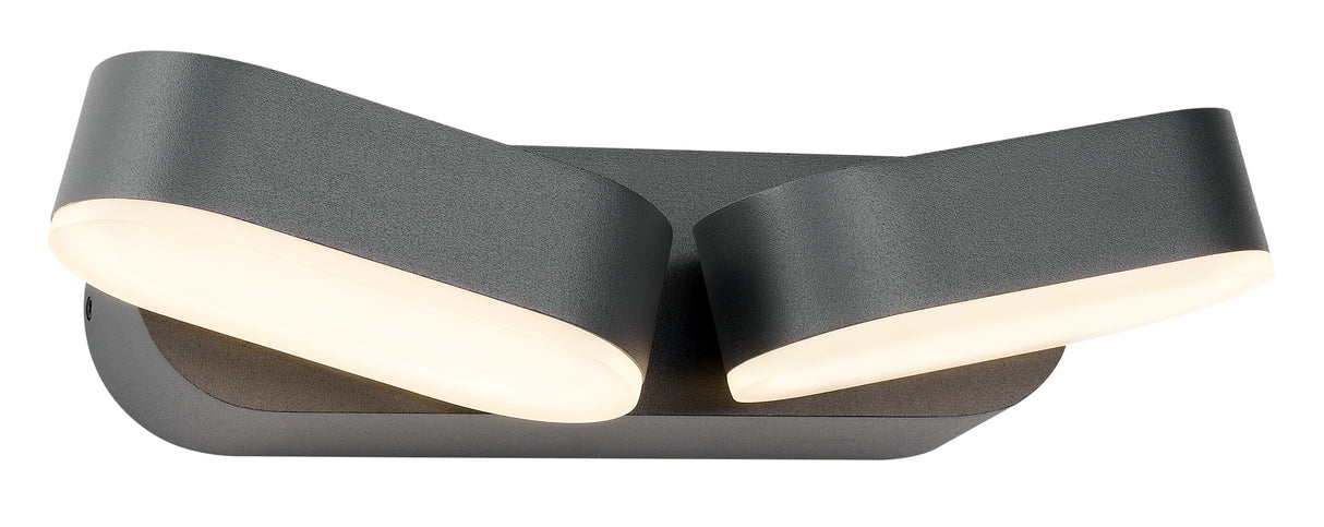 LEA LED Double 13W 600lm 3000K IP54 anthrazit