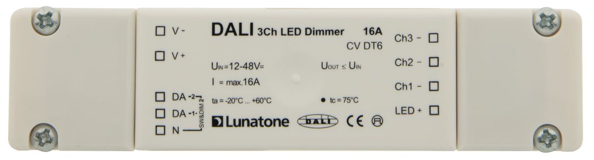 Dimmer DALI PWM RGB LED, 10A, 120W/12V, 240W/24V
