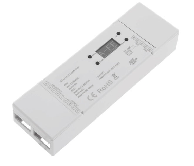LED DALI PWM Dimmer 1-4 Kanal | DT6 mit OLED Display