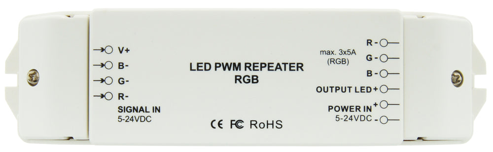 Foto: Repeater PWM RGB LED, 3x5A, 180W/12V, 360W/24V