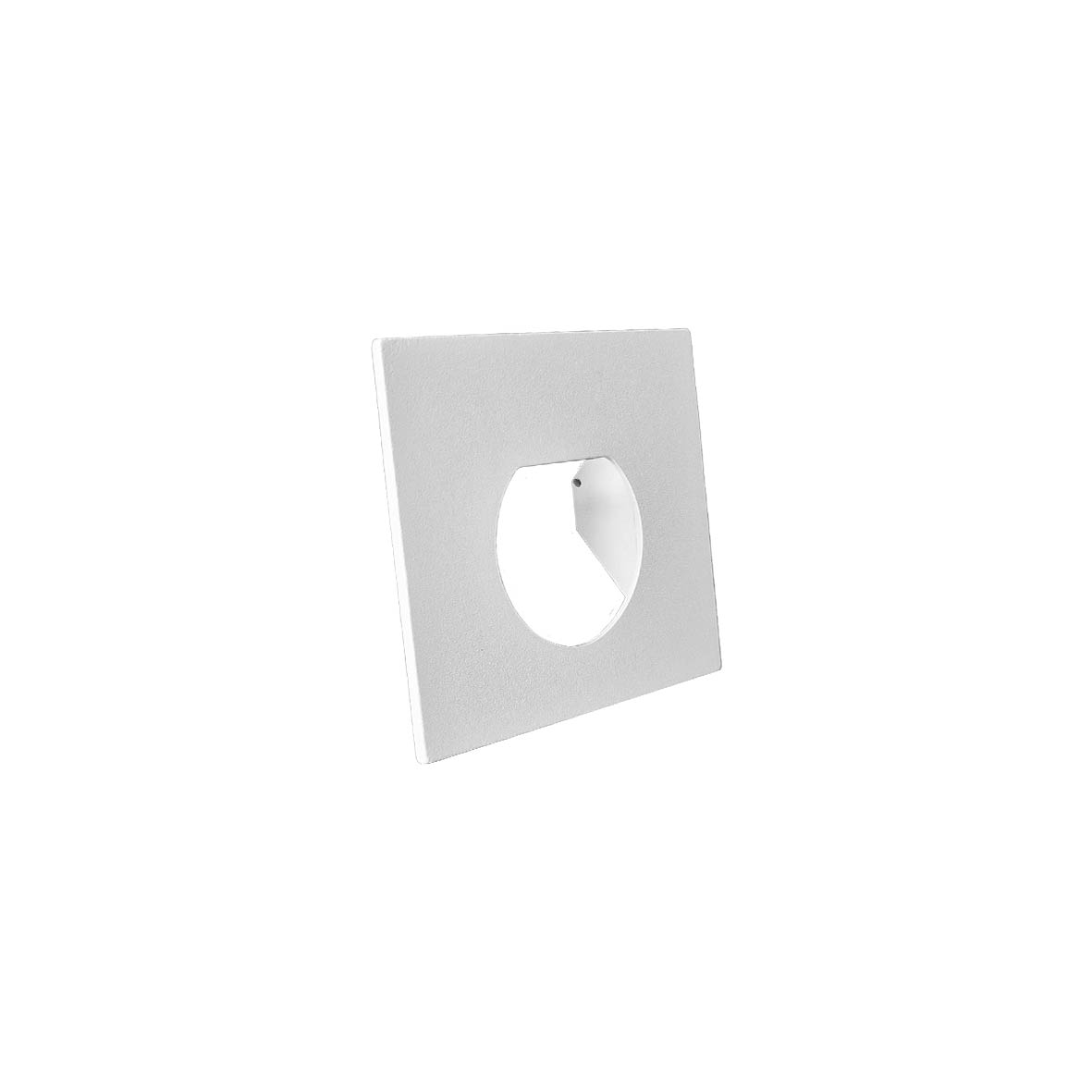 Abdeckung Rund quadratisch für Insert, 83 x 83mm, weiß
