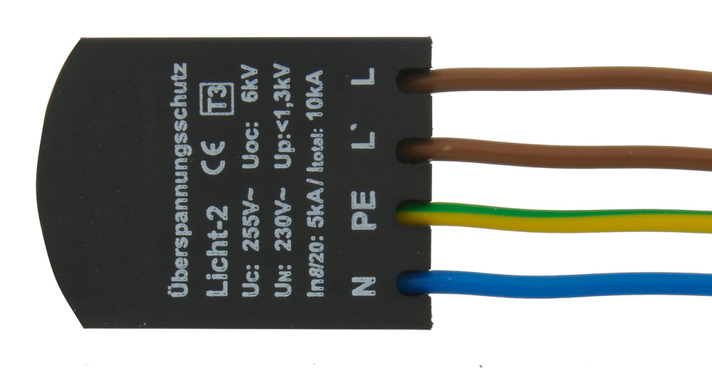 Foto: Überspannungsschutz 230V mit PE (Schutzleiter)