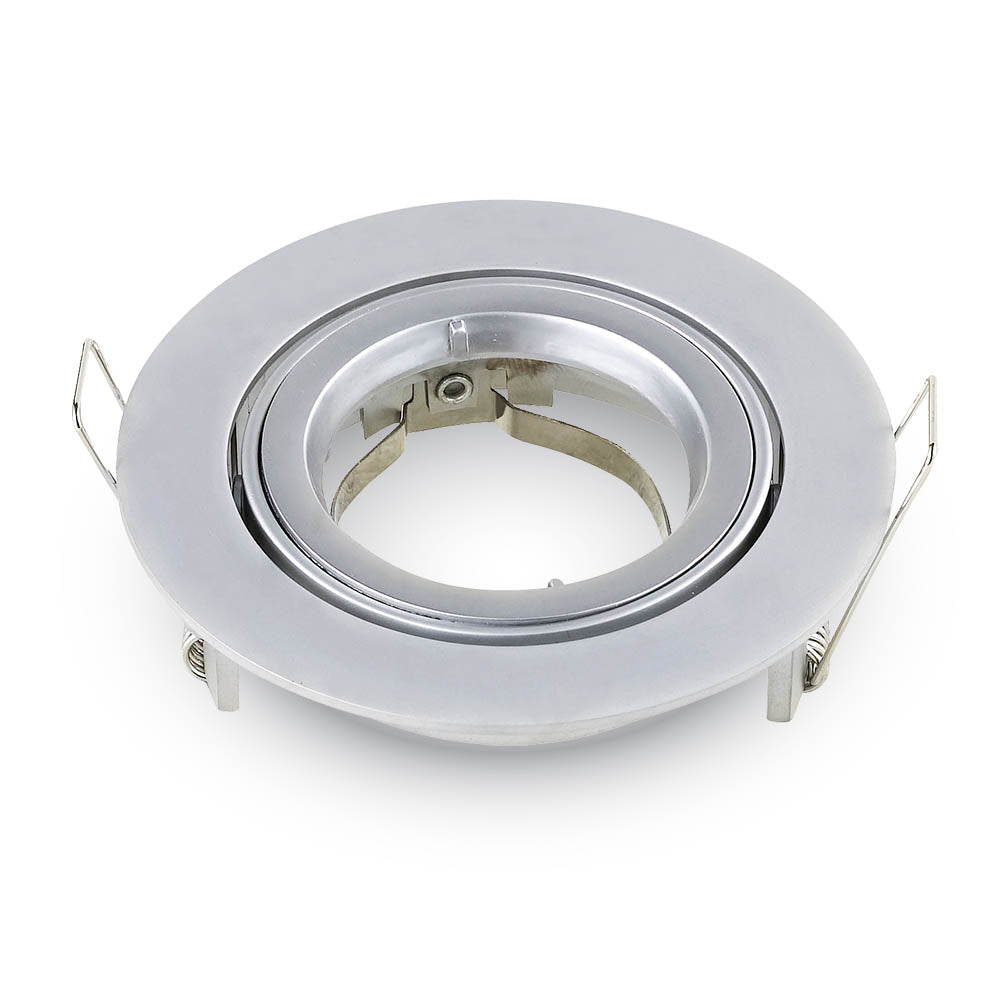 Einbauspot GU10 rund, silber grau