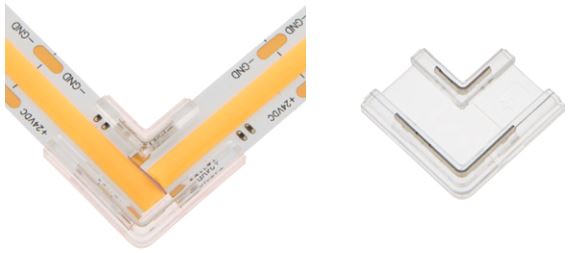 COB Flexstrip Eckverbinder - Mono - 10mm breit
