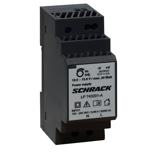 Foto: Einphasiges Netzgerät, geregelt, REG, 230/12VDC, 2A