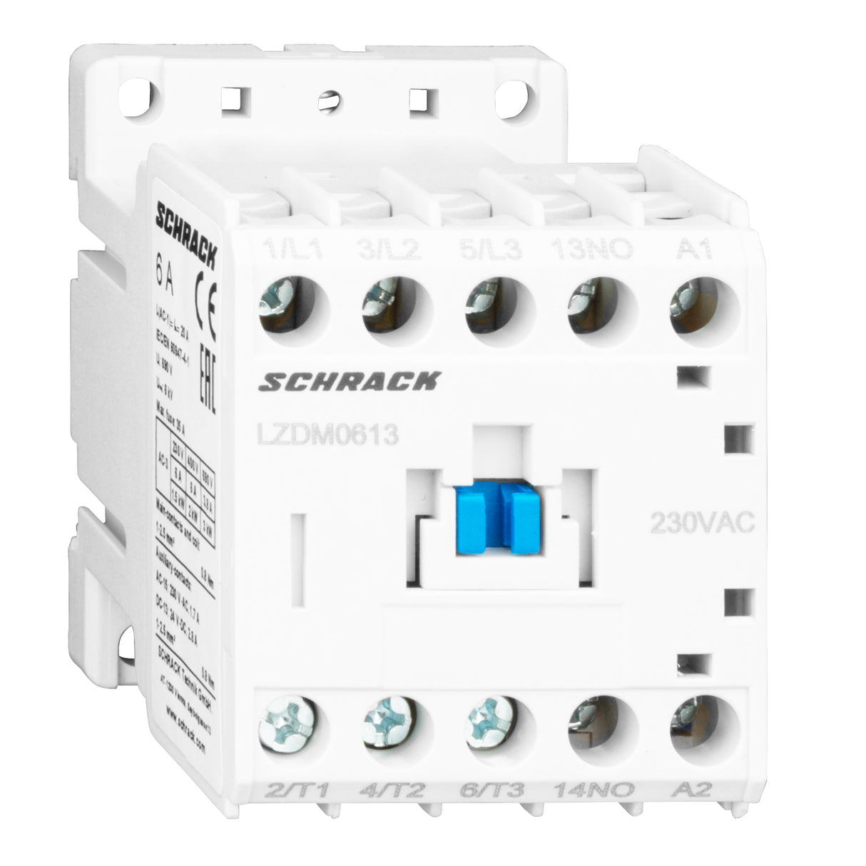 Schütz 3-polig, CUBICO Mini, 2,2kW, 6A, 1S, 230VAC