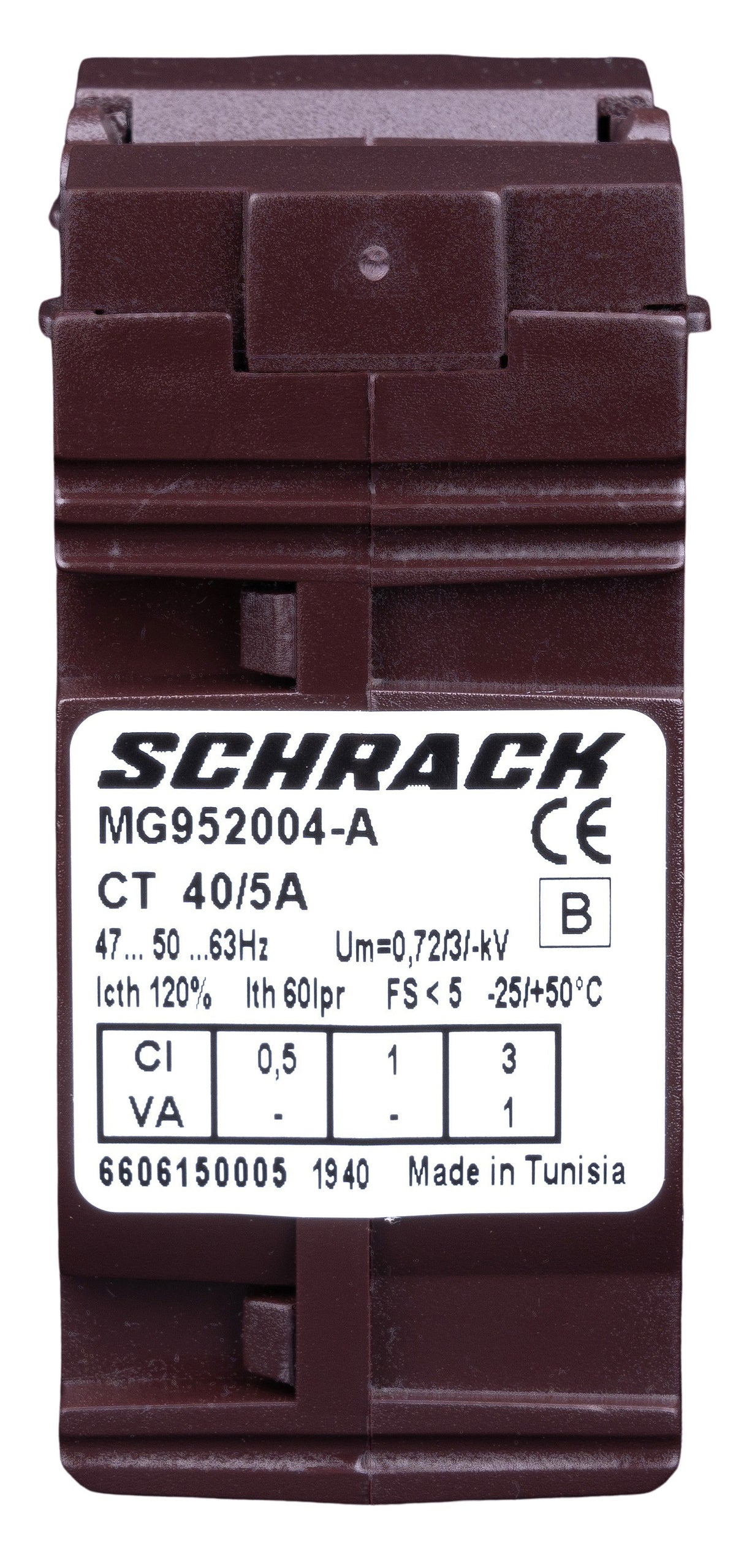Durchsteckstromwandler für Kabel 21mm, 40/5A, Klasse 3