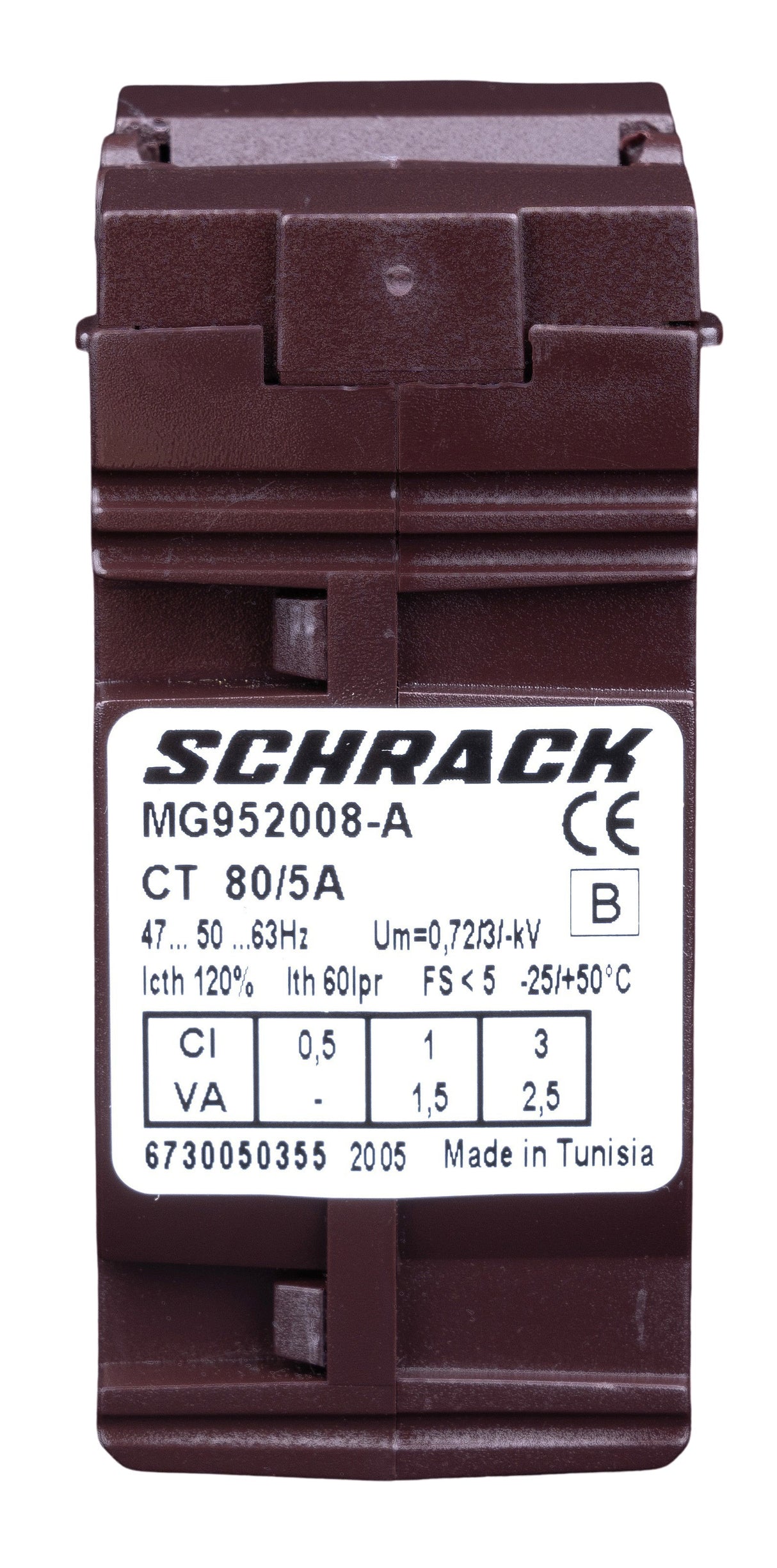 Durchsteckstromwandler für Kabel 21mm, 80/5A, Klasse 1