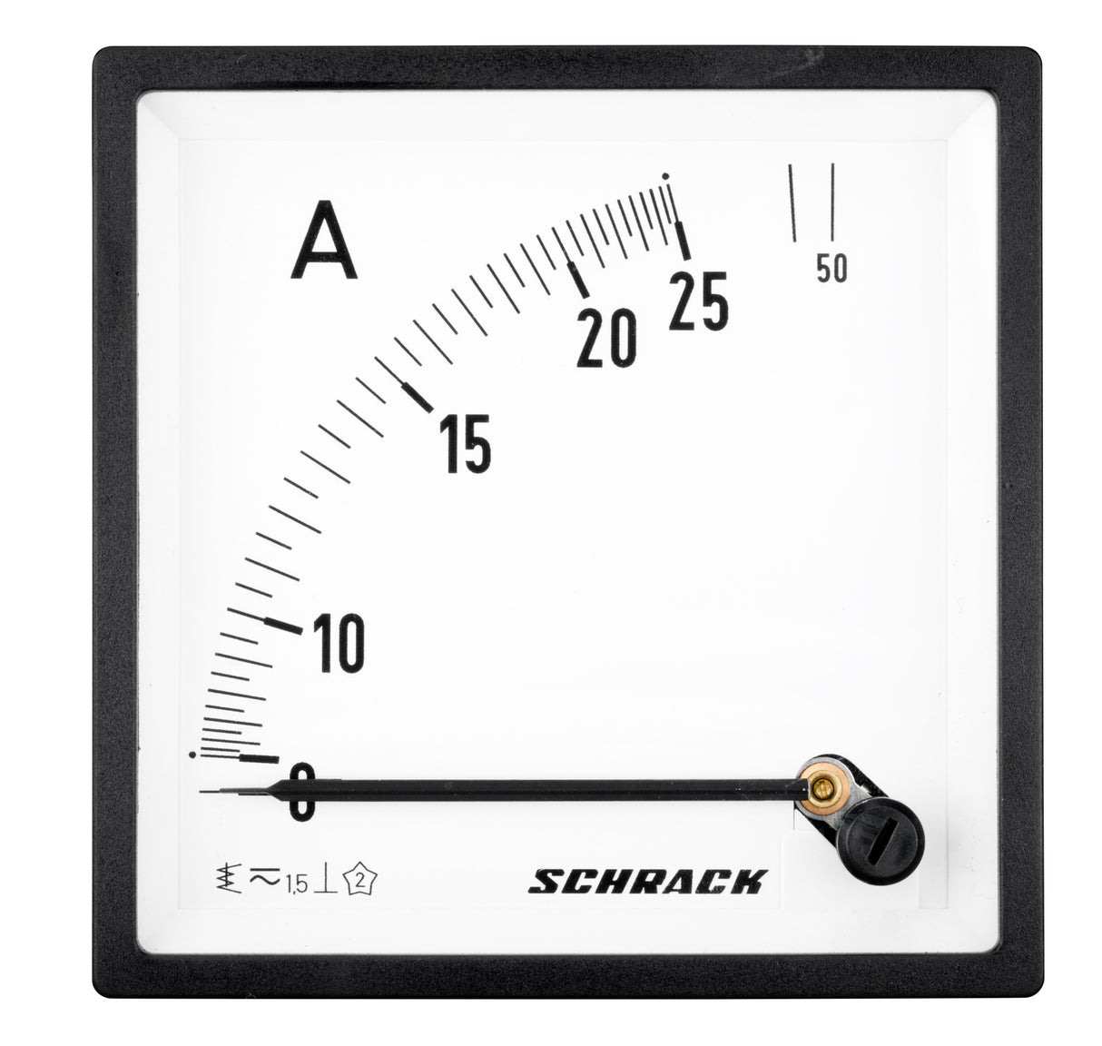 Amperemeter, 96x96mm, 25A AC Direktmessung