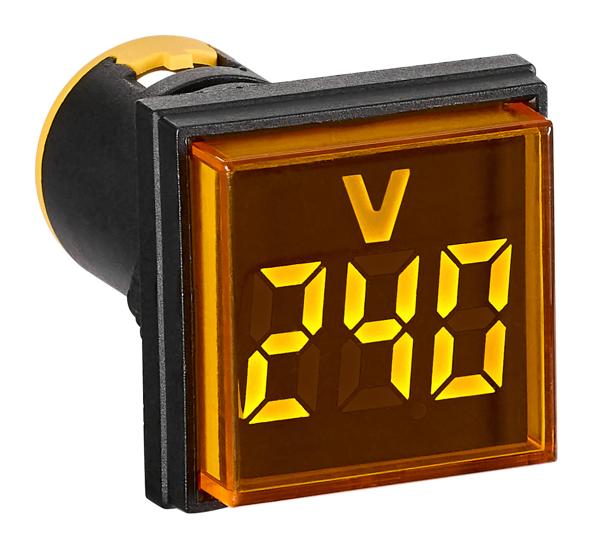 Voltmeter, 22,5 mm, 50 - 500 V AC, gelb, rechteckig