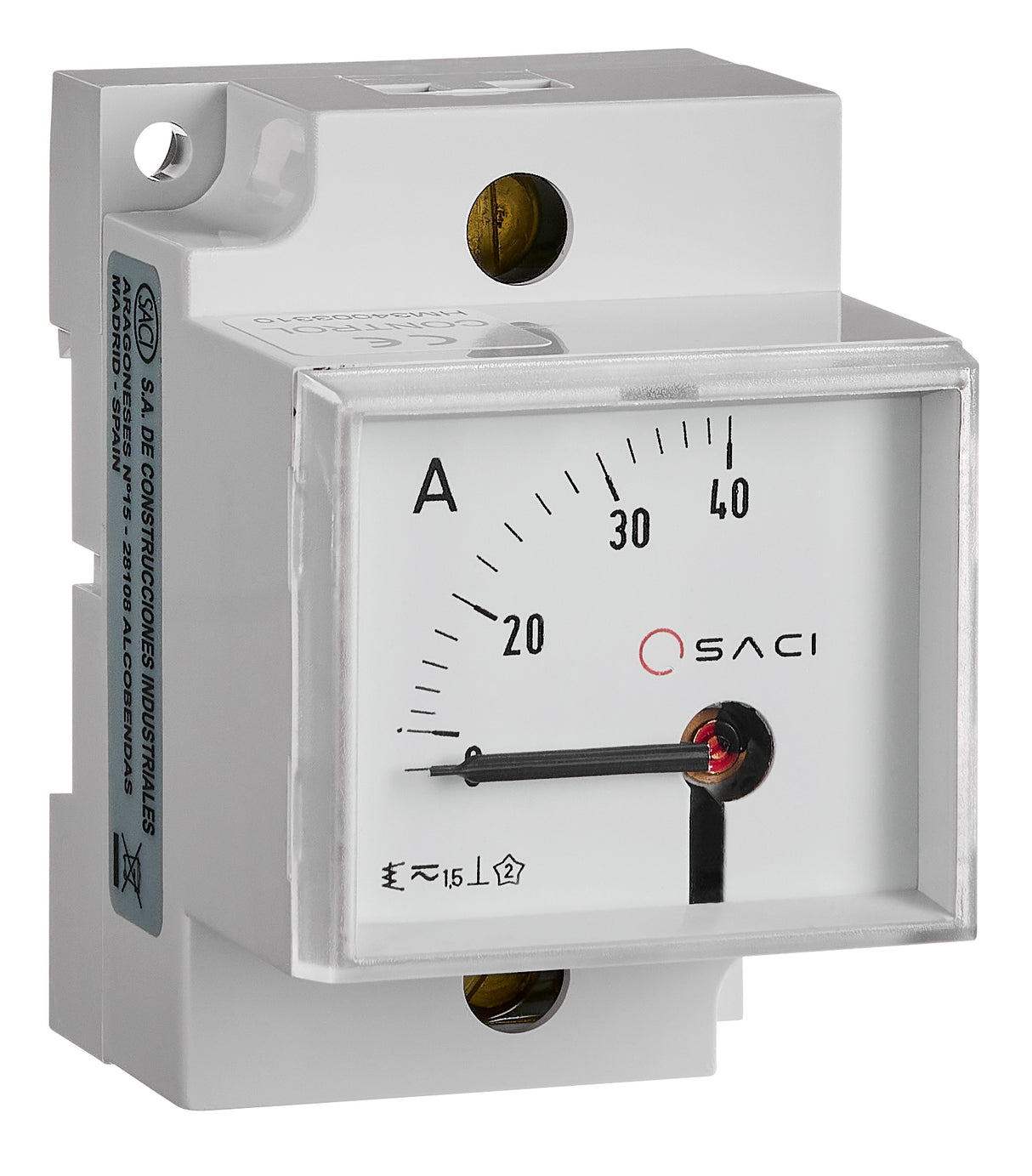 SACI EC5VR 45x52,5 Amperemeter direkt, Reiheneinbau 0-40A