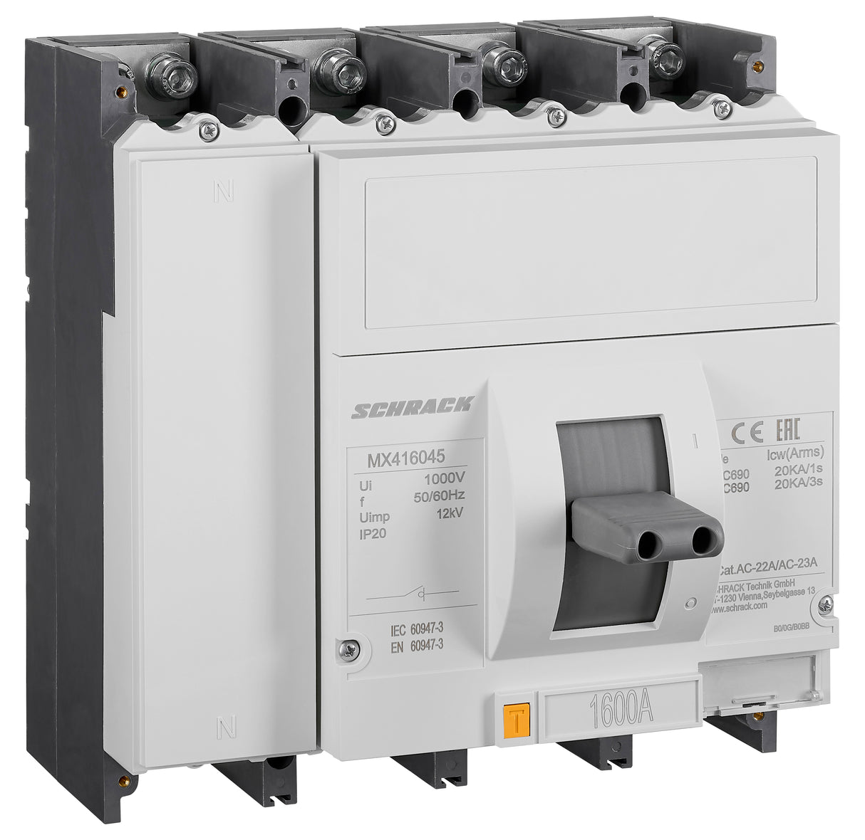 Lasttrennschalter MX4/1600 4-polig 1600A