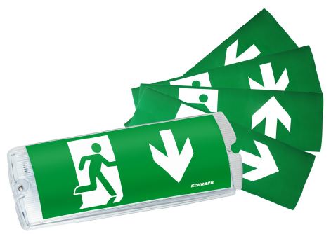 Klebepiktogrammset für Notleuchten Design K5