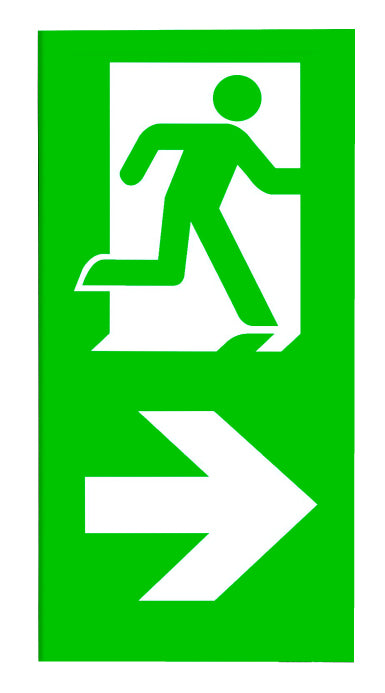 Steckpiktogrammset für Notleuchten Design K9 EW:20m
