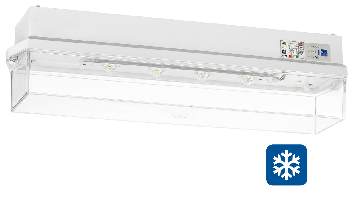 Notleuchte KWI klar Autotest 4x1W ERTLED 3h 230V AC Decke TT