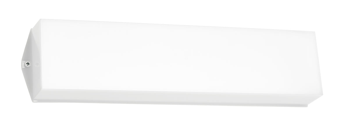 Flache Wandhaube für KWI Notleuchte, opal